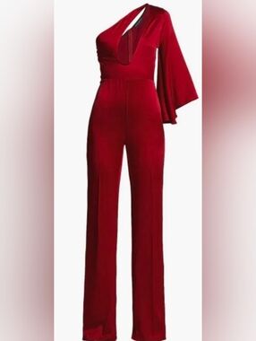 Women's Asymmetric Cut-Out One-Shoulder JumpsuitFrederick Anderson sz 6